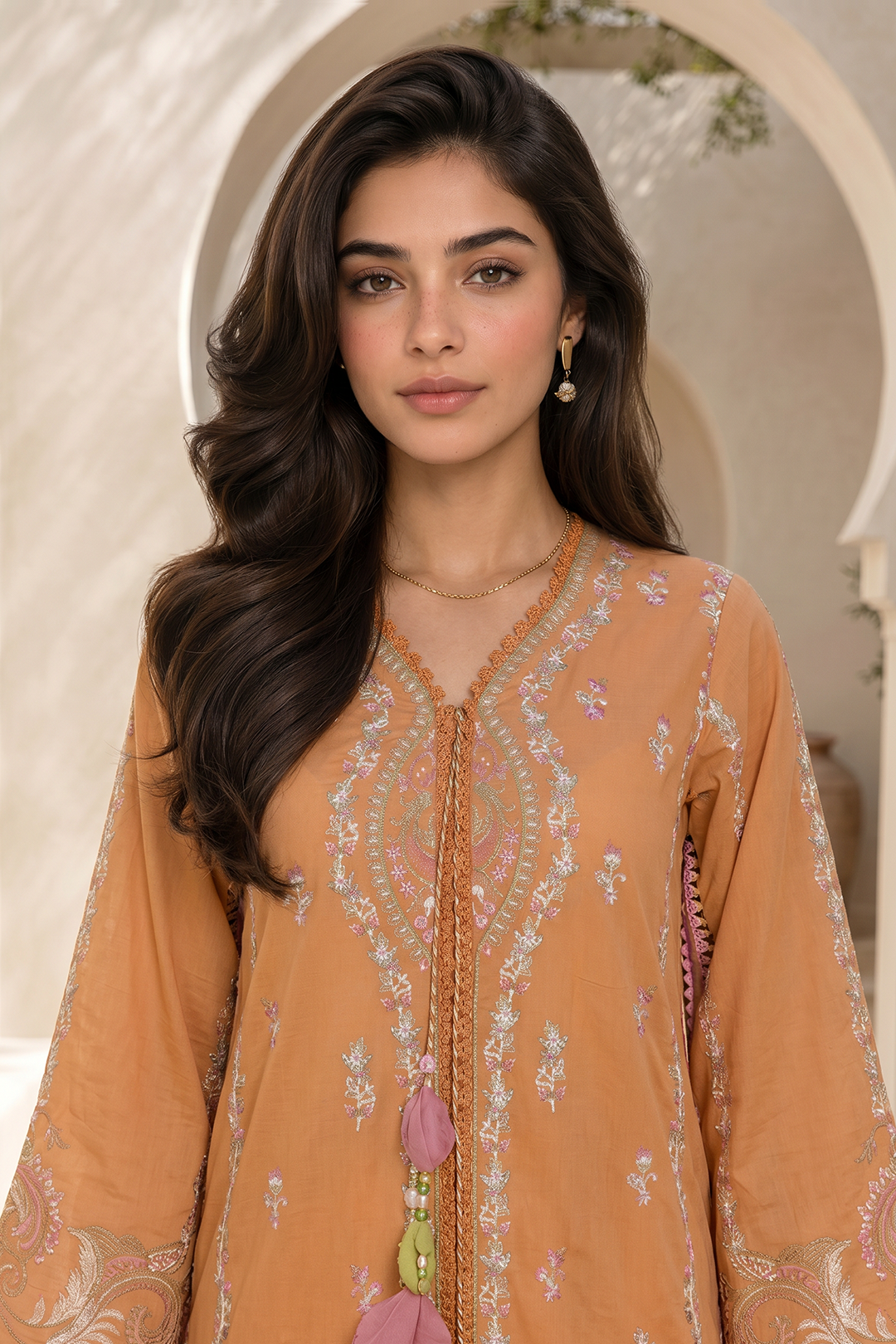 Embroidered Shirt Shalwar Dupatta - 0793
