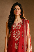 Embroidered Shirt Shalwar Dupatta - 0795