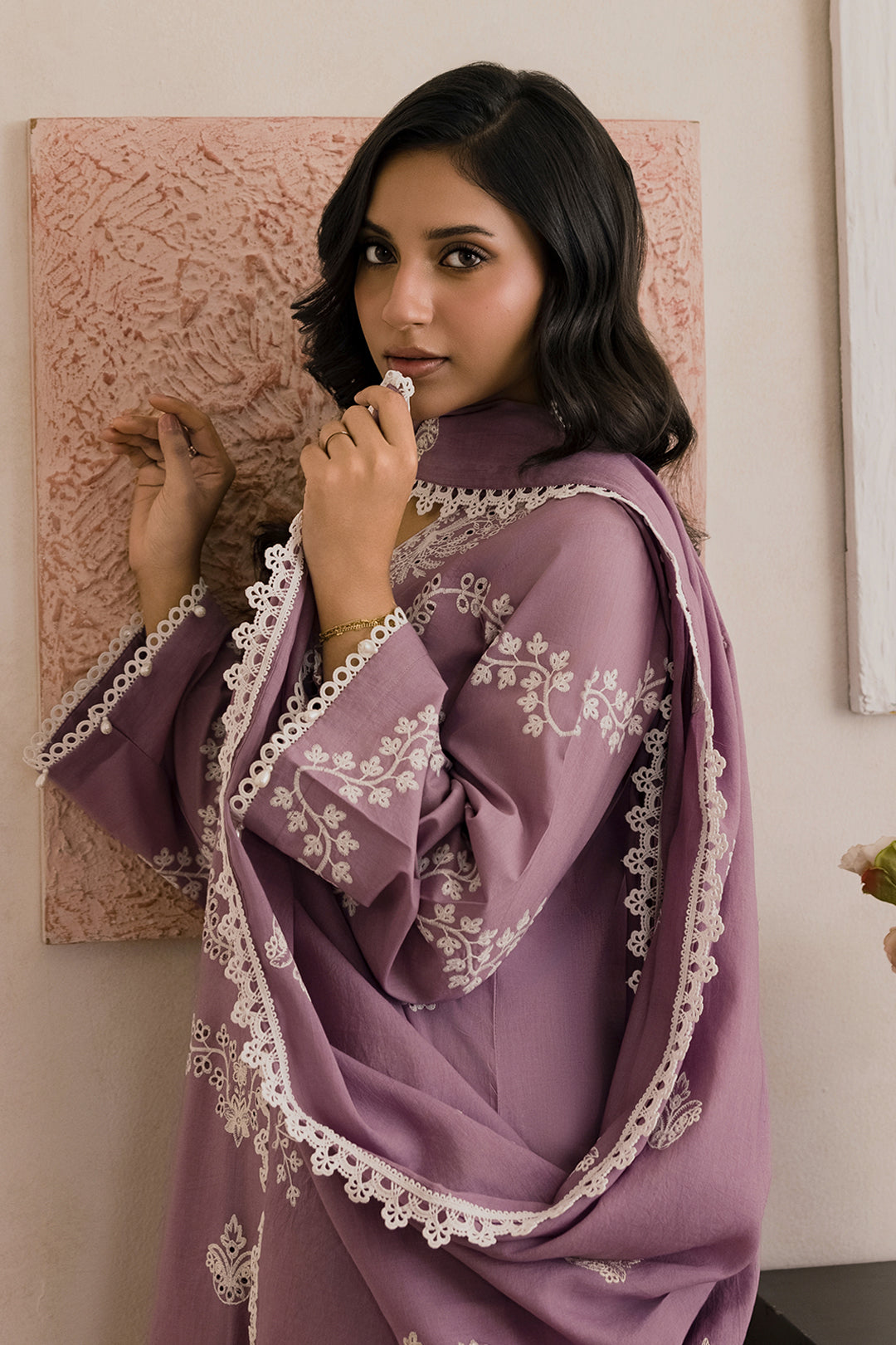 Embroidered Shirt Shalwar Dupatta - 0796