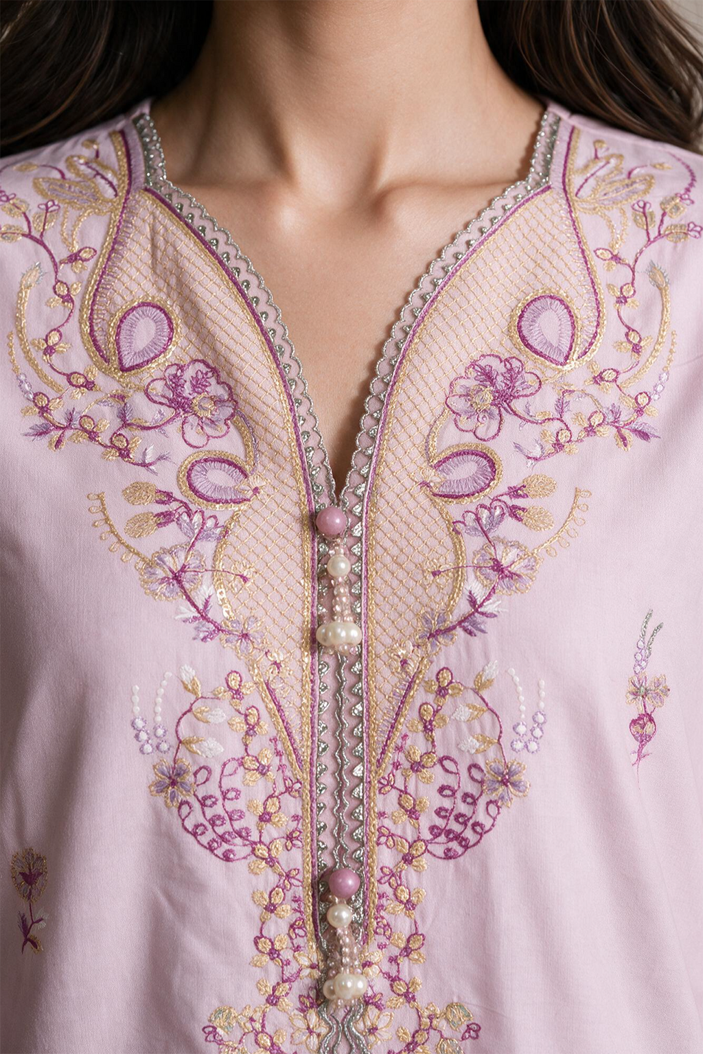 Embroidered Shirt Shalwar Dupatta - 0797