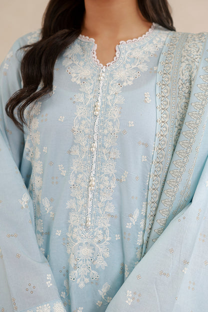 Embroidered Shirt Shalwar Dupatta - 0798