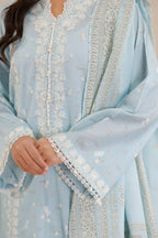 Embroidered Shirt Shalwar Dupatta - 0798