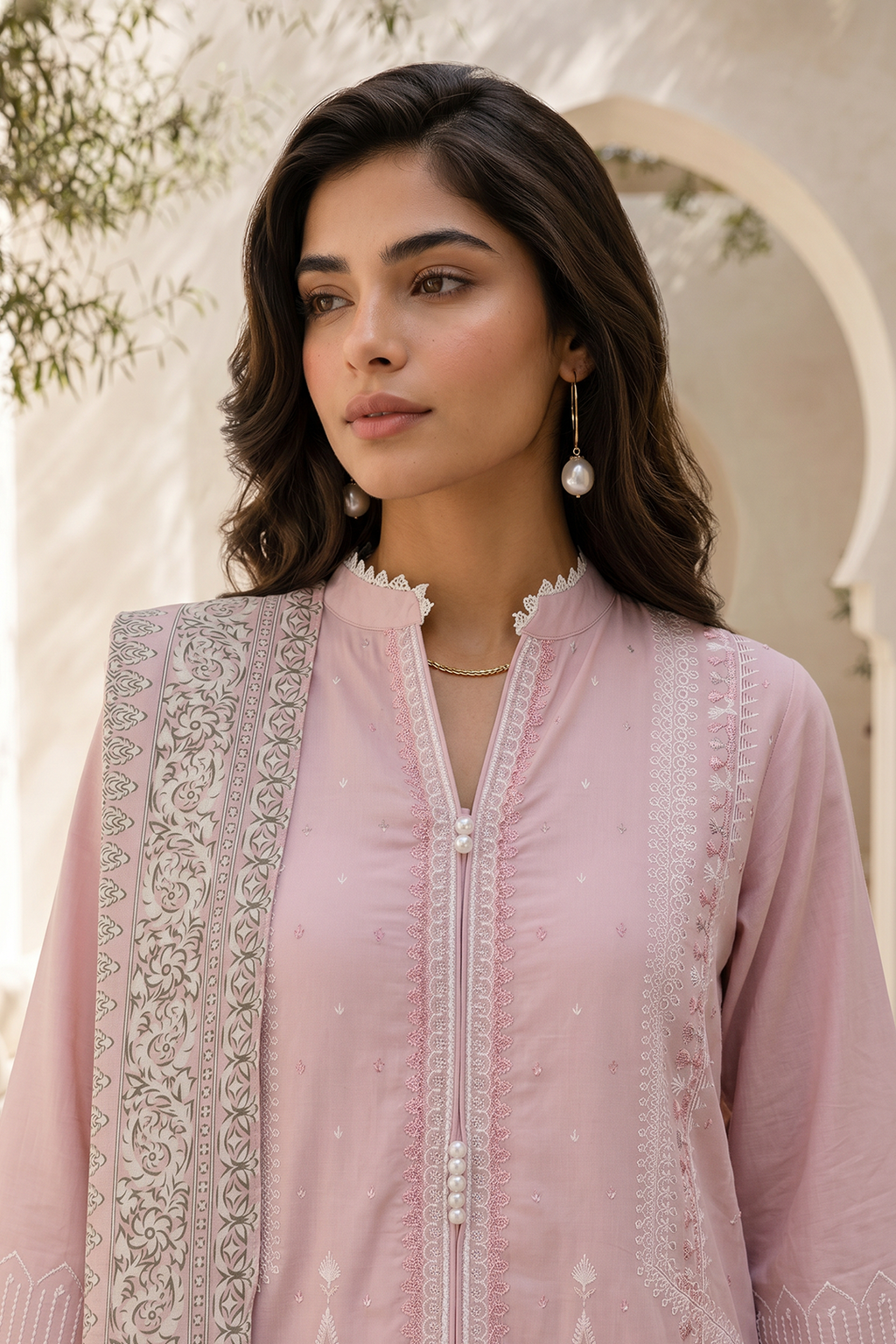 Embroidered Shirt Shalwar Dupatta - 0800