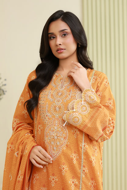 Embroidered Shirt Shalwar Dupatta - 0842