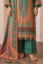 Embroidered Shirt Shalwar Dupatta - 0843