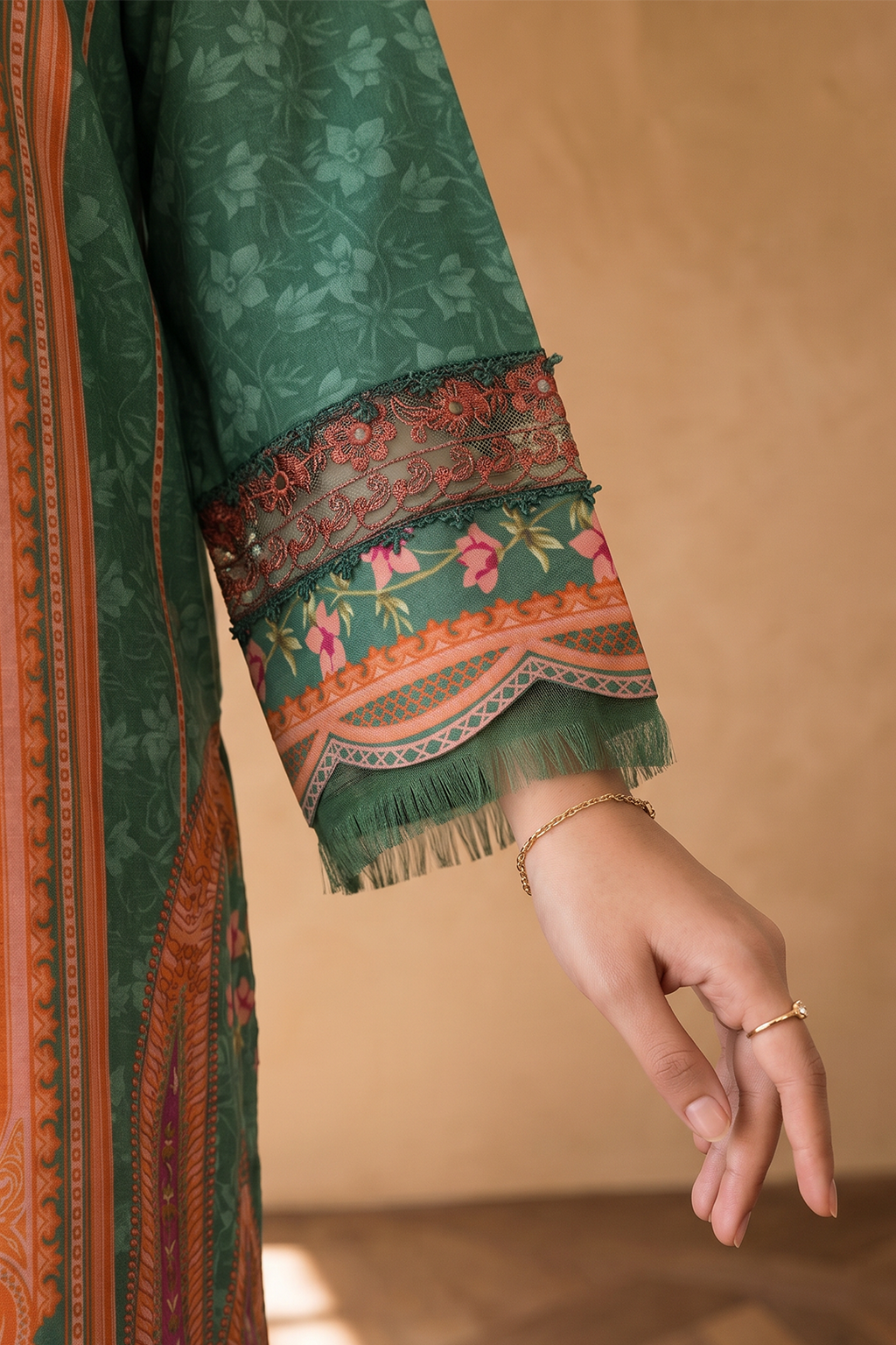 Embroidered Shirt Shalwar Dupatta - 0843