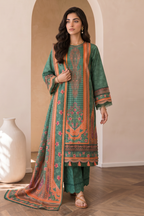 Embroidered Shirt Shalwar Dupatta - 0843