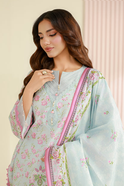 Embroidered Shirt Shalwar Dupatta - 0844