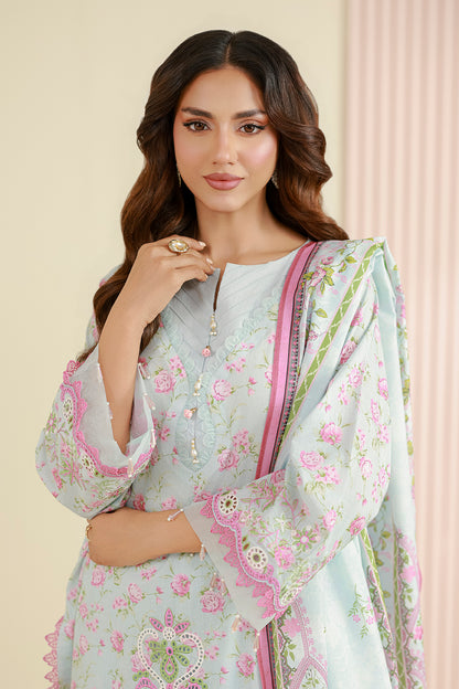 Embroidered Shirt Shalwar Dupatta - 0844