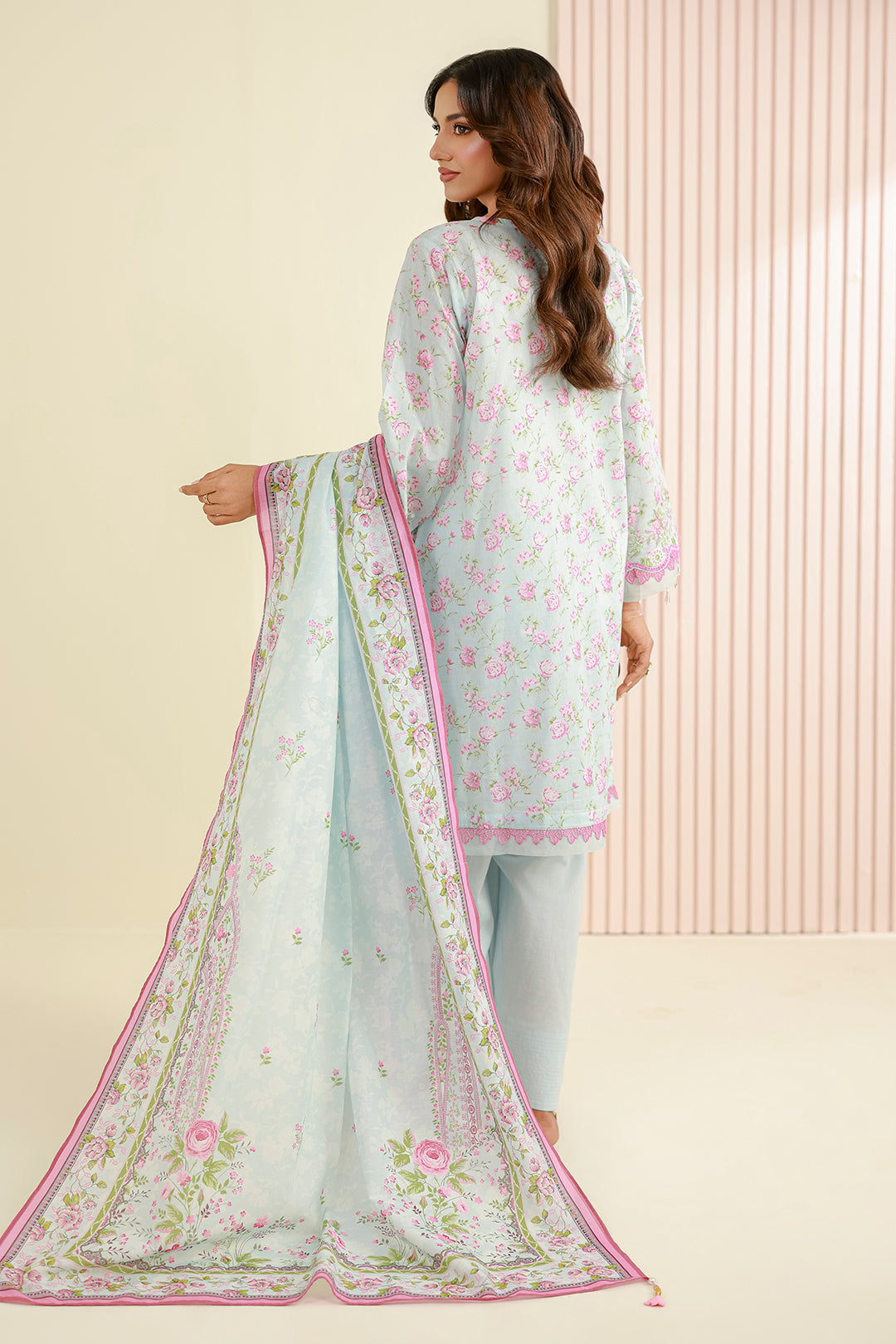 Embroidered Shirt Shalwar Dupatta - 0844