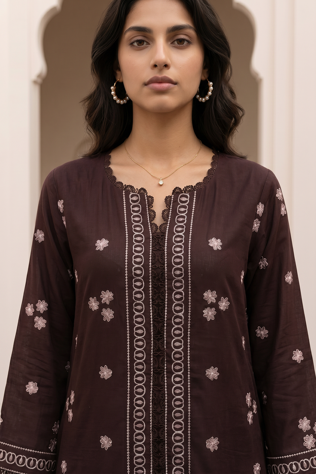 Embroidered Shirt Shalwar Dupatta - 0847