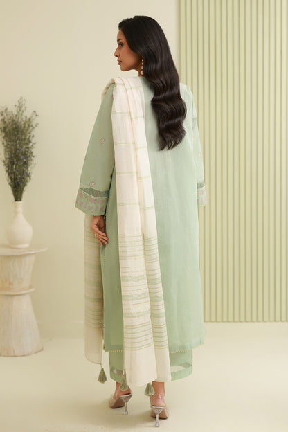 Embroidered Shirt Shalwar Dupatta - 0848