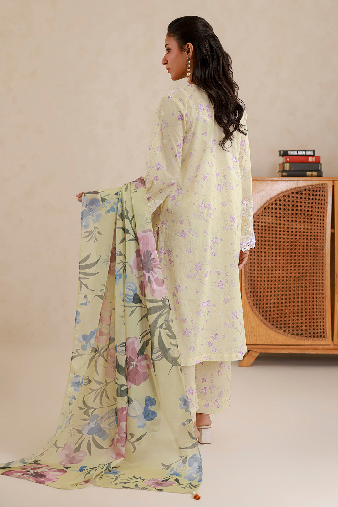 Embroidered Shirt Shalwar Dupatta - 0850