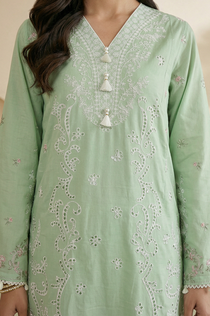 Embroidered Shirt Shalwar Dupatta - 0852