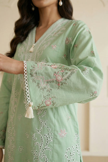 Embroidered Shirt Shalwar Dupatta - 0852