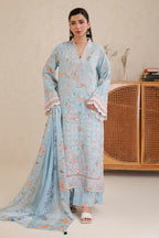 Embroidered Shirt Shalwar Dupatta - 0854