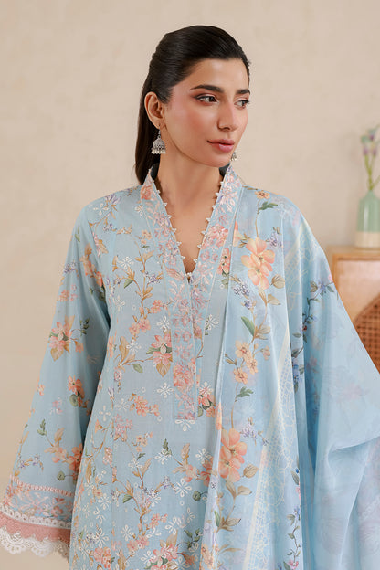 Embroidered Shirt Shalwar Dupatta - 0854