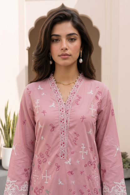 Embroidered Shirt Shalwar Dupatta - 0856