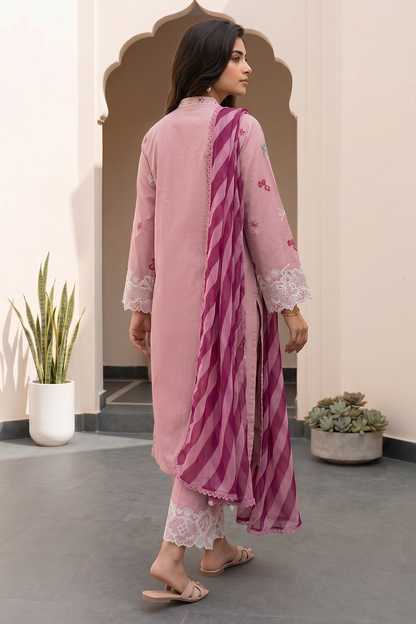 Embroidered Shirt Shalwar Dupatta - 0856