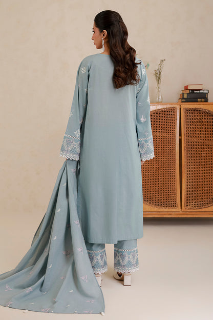 Embroidered Shirt Shalwar Dupatta - 0860