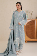 Embroidered Shirt Shalwar Dupatta - 0860