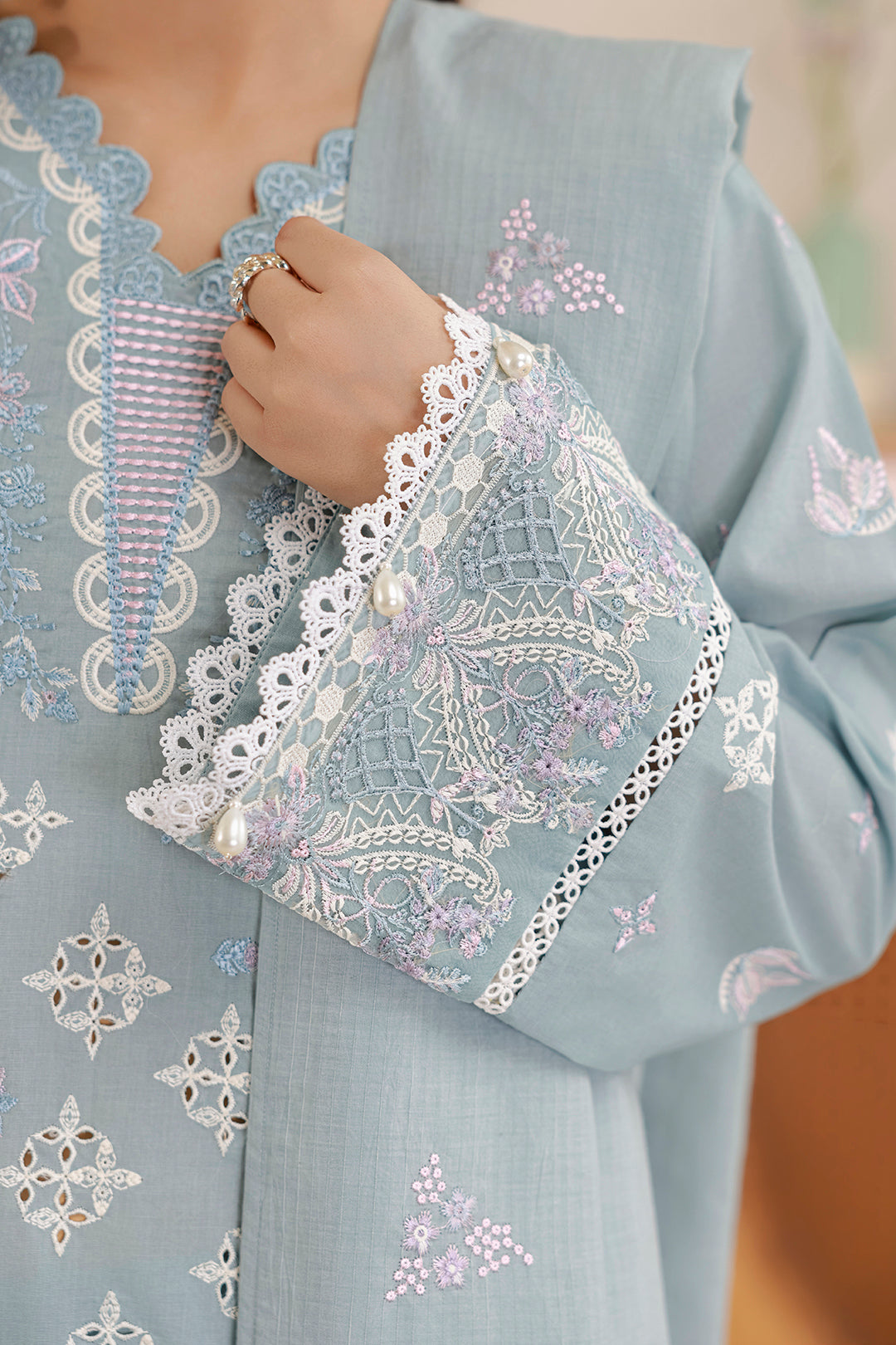 Embroidered Shirt Shalwar Dupatta - 0860
