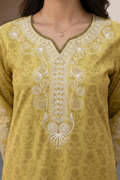 Embroidered Shirt Shalwar Dupatta - 0901