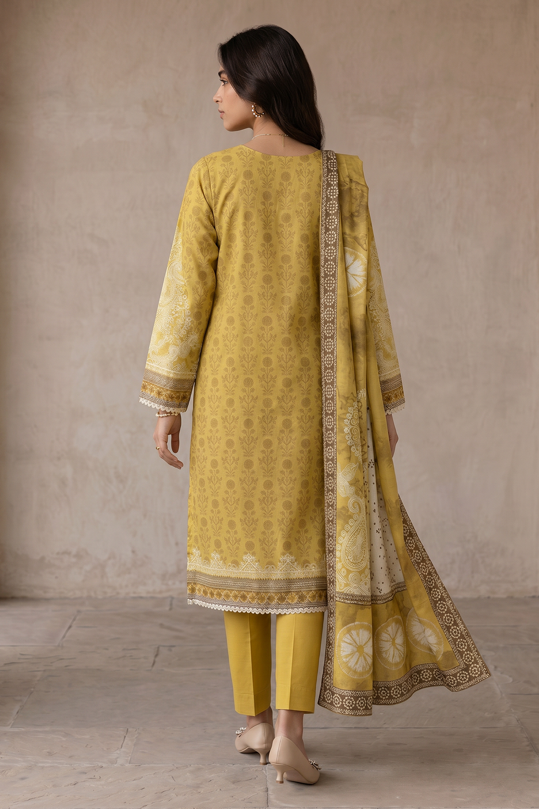 Embroidered Shirt Shalwar Dupatta - 0901