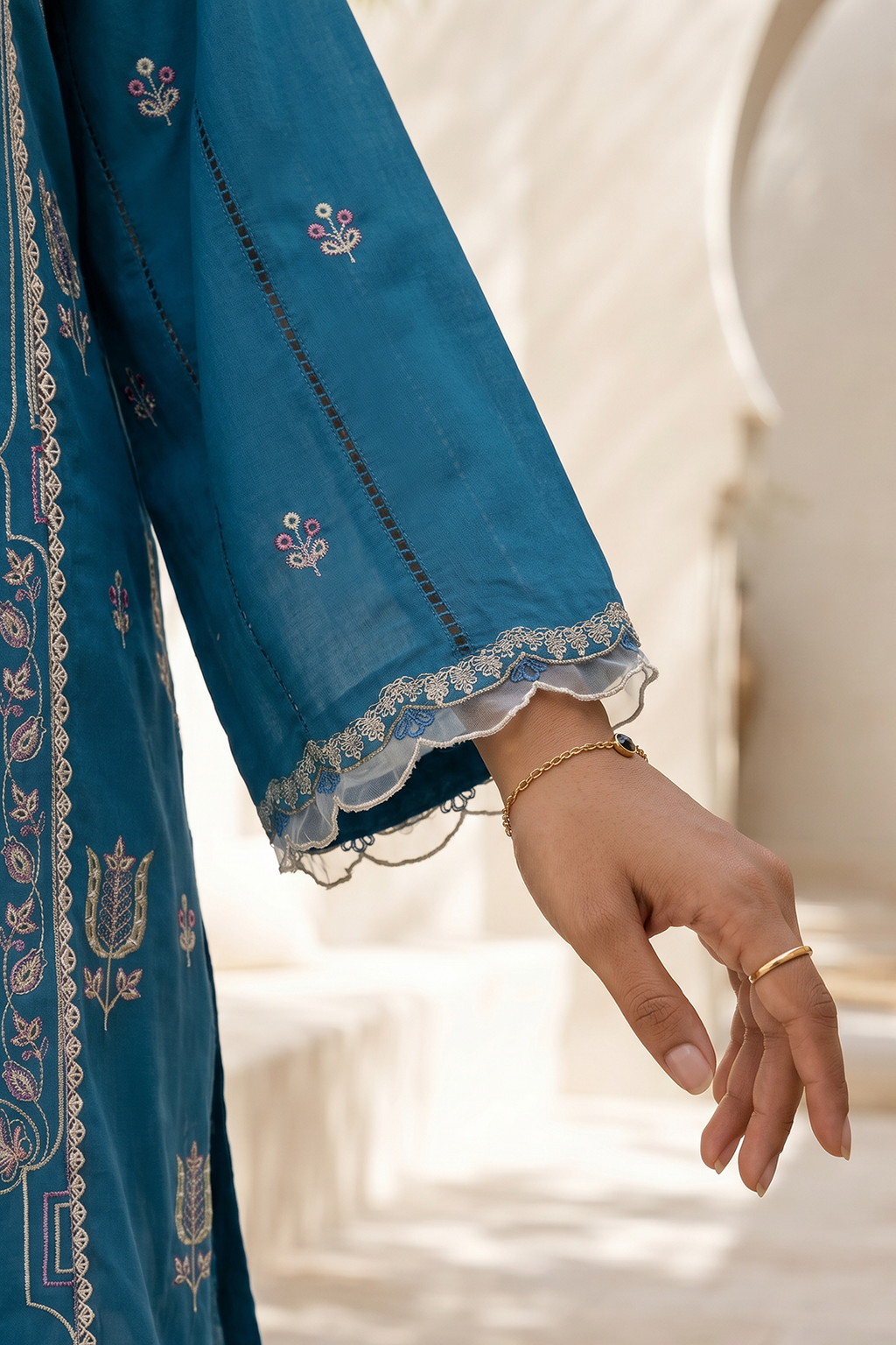 Embroidered Shirt Shalwar Dupatta - 0905