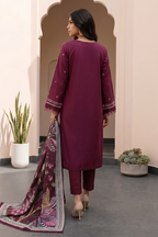 Embroidered Shirt Shalwar Dupatta - 0907