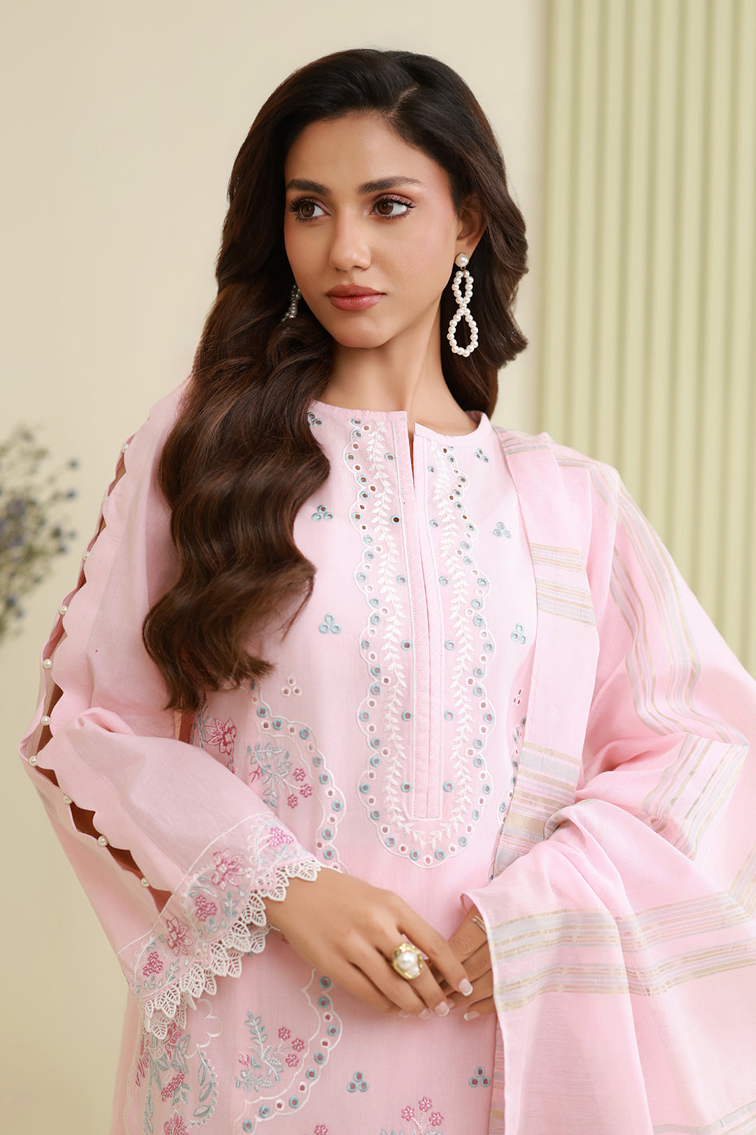 Embroidered Shirt Shalwar Dupatta - 0908