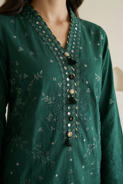 Embroidered Shirt Shalwar Dupatta - 0910
