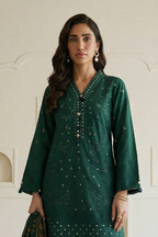 Embroidered Shirt Shalwar Dupatta - 0910