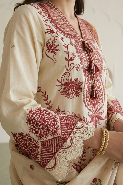Embroidered Shirt Shalwar Dupatta - 0912