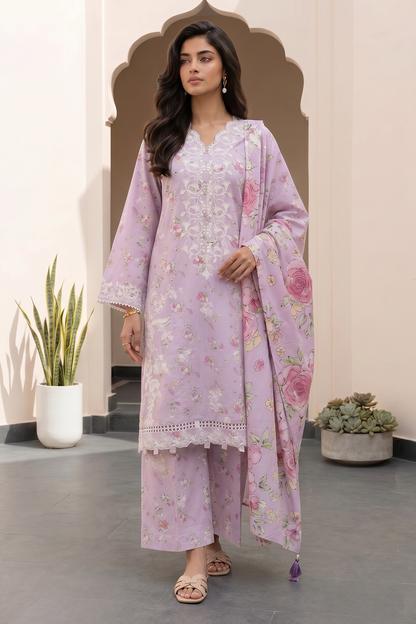 Embroidered Shirt Shalwar Dupatta - 0914