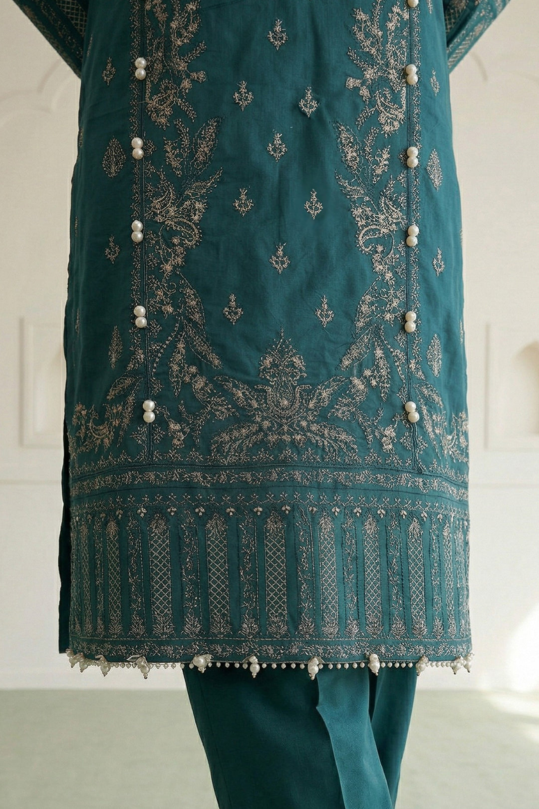 Embroidered Shirt Shalwar Dupatta - 0918