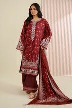 Embroidered Shirt Shalwar Dupatta - 0968