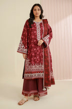 Embroidered Shirt Shalwar Dupatta - 0968
