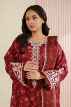 Embroidered Shirt Shalwar Dupatta - 0968