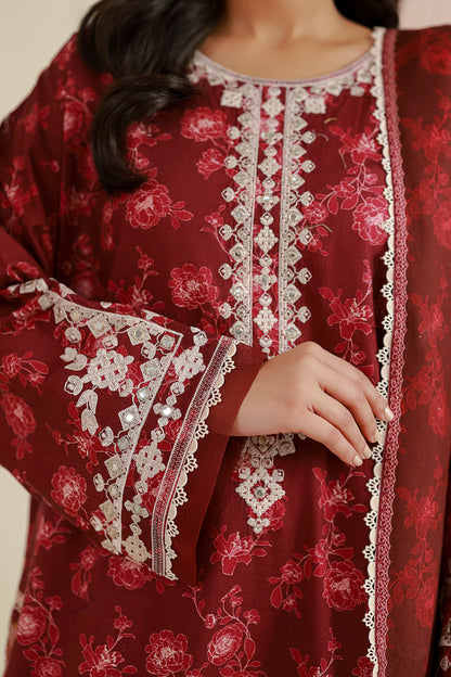 Embroidered Shirt Shalwar Dupatta - 0968