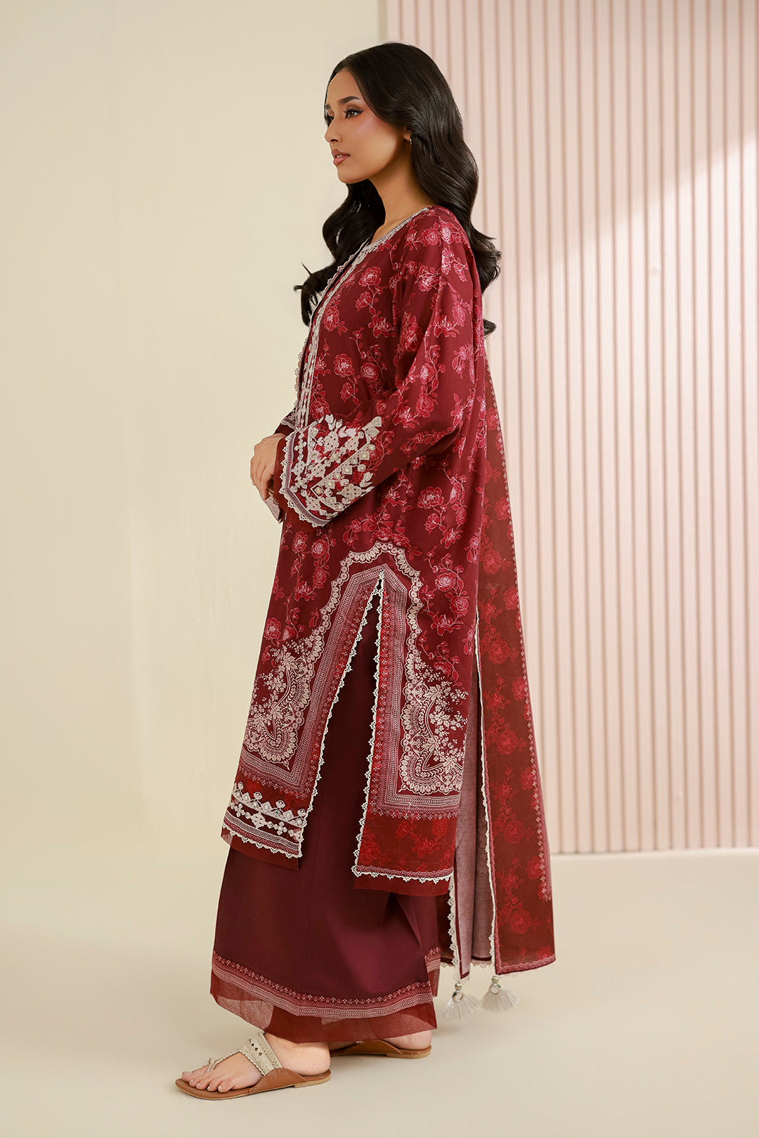 Embroidered Shirt Shalwar Dupatta - 0968