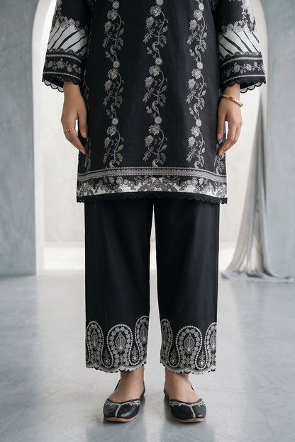 Embroidered Shirt Shalwar Dupatta - 0972
