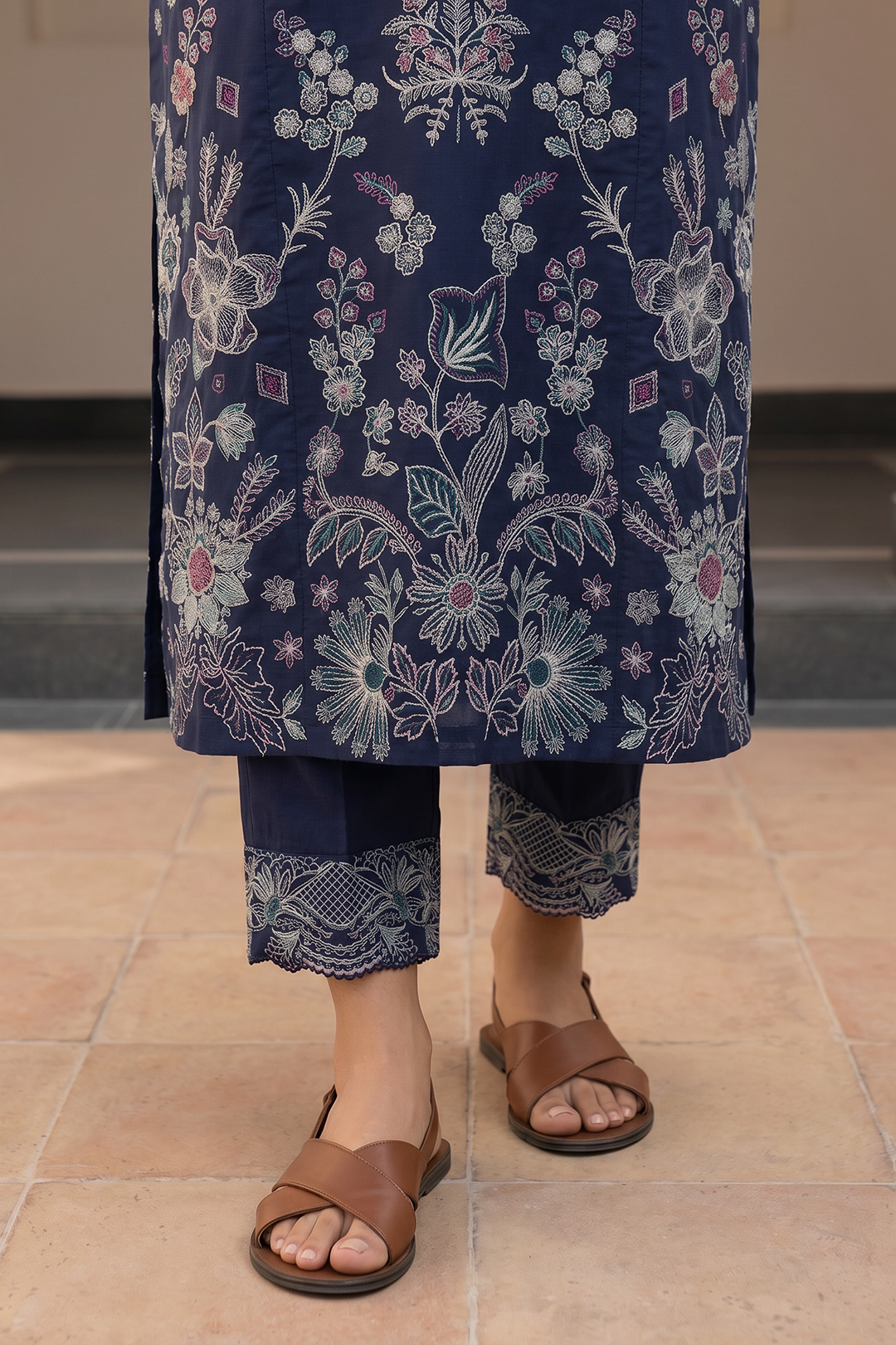 Embroidered Shirt Shalwar Dupatta - 0978