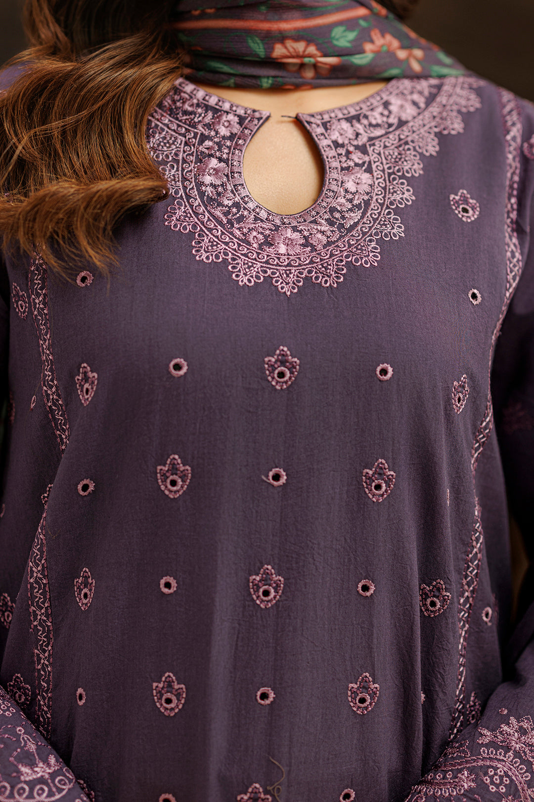 Embroidered Shirt Shalwar Dupatta - 0980