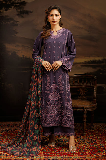 Embroidered Shirt Shalwar Dupatta - 0980