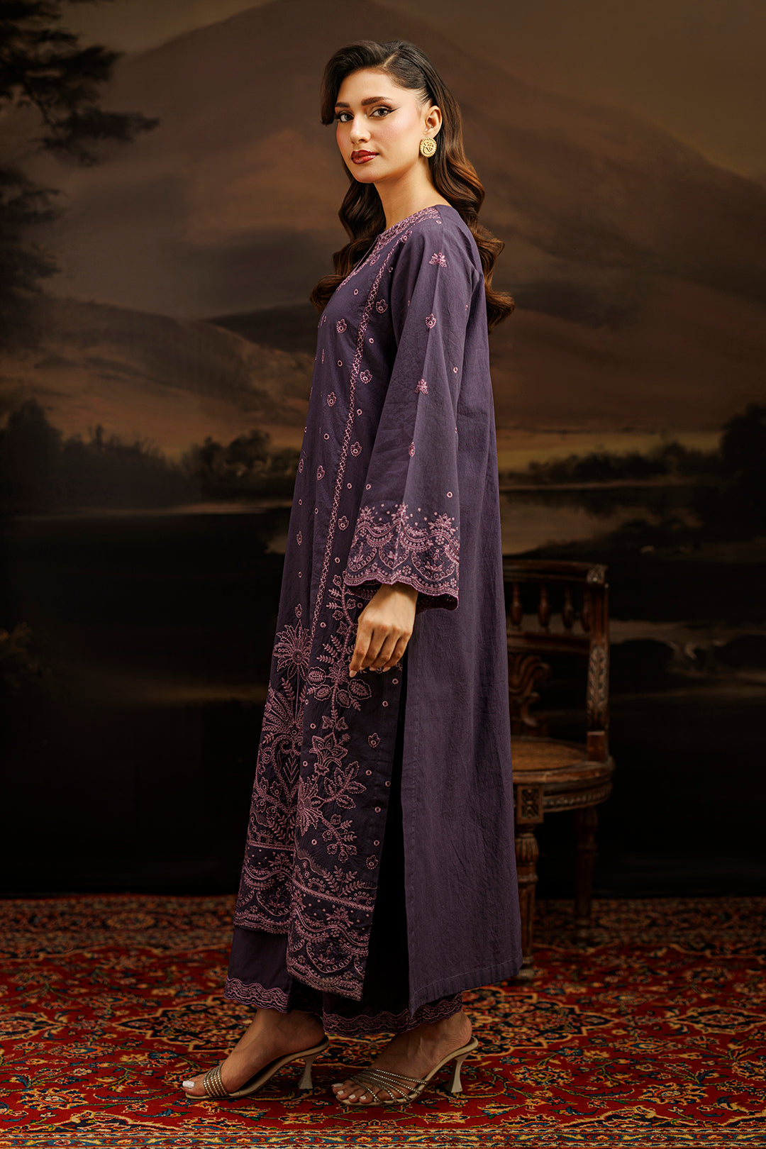Embroidered Shirt Shalwar Dupatta - 0980