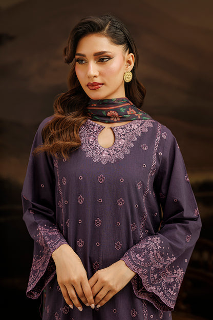 Embroidered Shirt Shalwar Dupatta - 0980