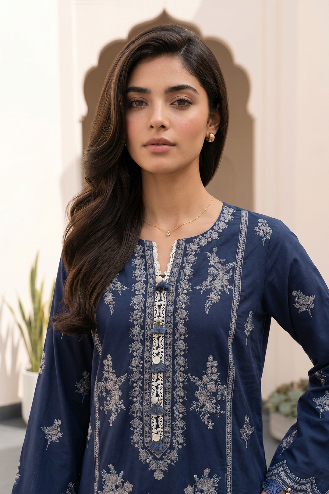 Embroidered Shirt Shalwar Dupatta - 0982