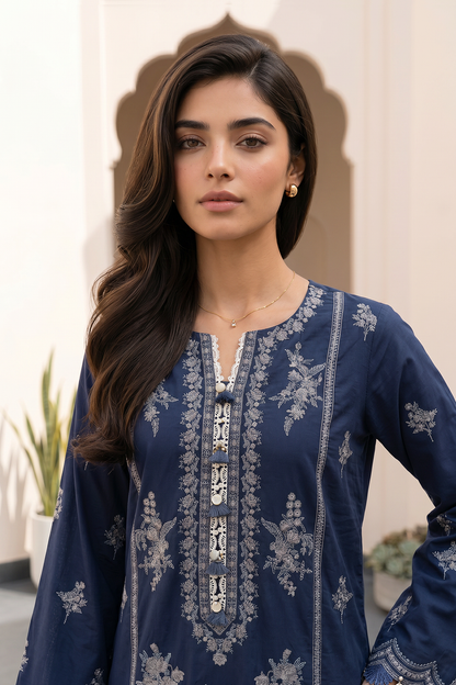 Embroidered Shirt Shalwar Dupatta - 0982