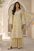 Embroidered Shirt Shalwar Dupatta - 0984